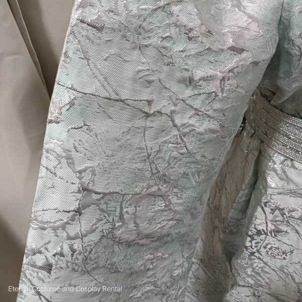 MIDDLE EAST Turkish/Egypt/Arabian Traditional Style Robe Turquoise & White Size UP TO L for Rent - Image 4