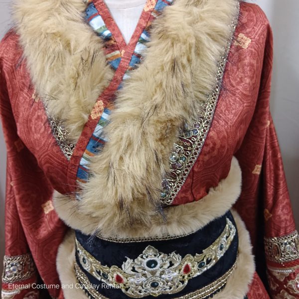 TIBET Style Costume Female Dull Red Princess Size S - L for Rent for Rent - Image 2