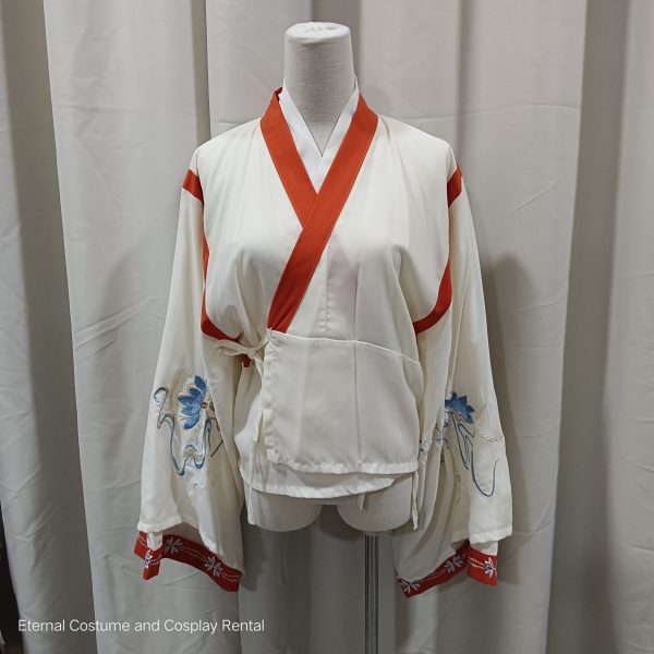 Chinese Female HanFu Style Maple Orange Size S - M (枫橙色汉服女) for Rent - Image 3