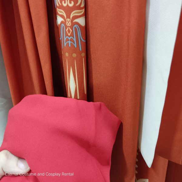 Chinese Female HanFu Style Maple Orange Size S - M (枫橙色汉服女) for Rent - Image 7