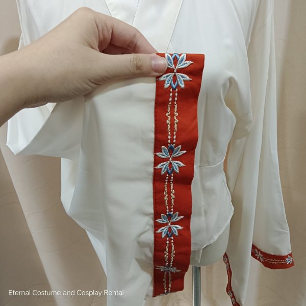 Chinese Female HanFu Style Maple Orange Size S - M (枫橙色汉服女) for Rent - Image 5